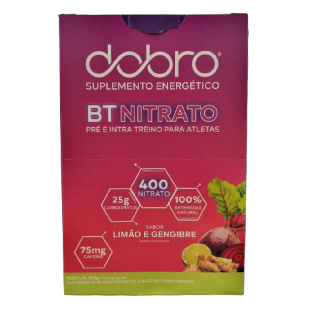 BT Nitrato Limão e Gengibre Sachê 30g Dobro 10 Unidades