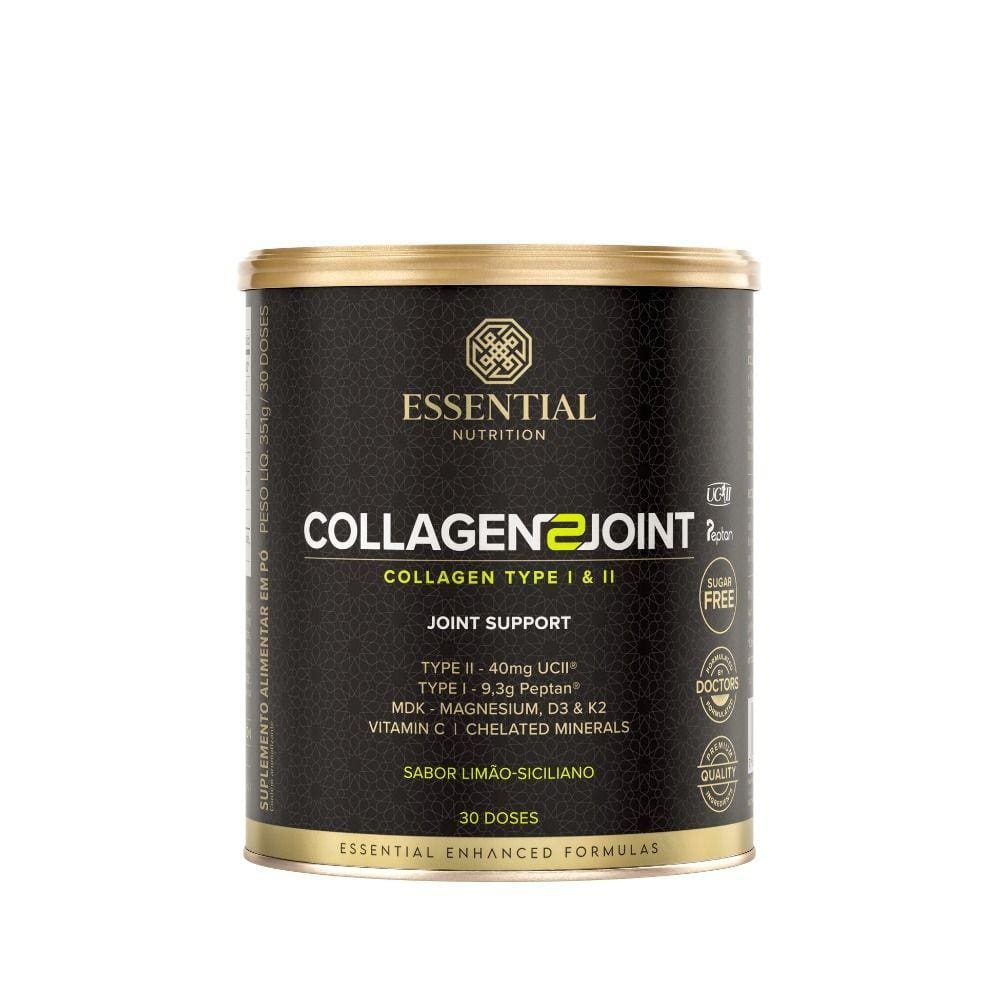 Collagen 2 Joint Limão Siciliano Lata Essential Nutrition 351g