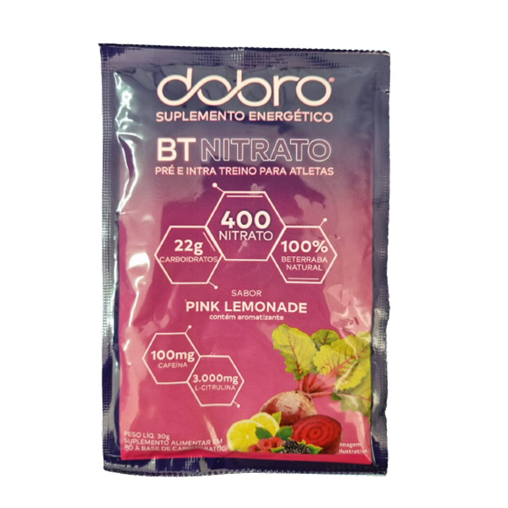 BT Nitrato Pink Lemonade com Citrulina Sachê Dobro 30g