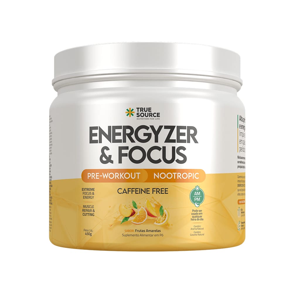 Energético True Energyzer & Focus Frutas Amarelas True Source 450g