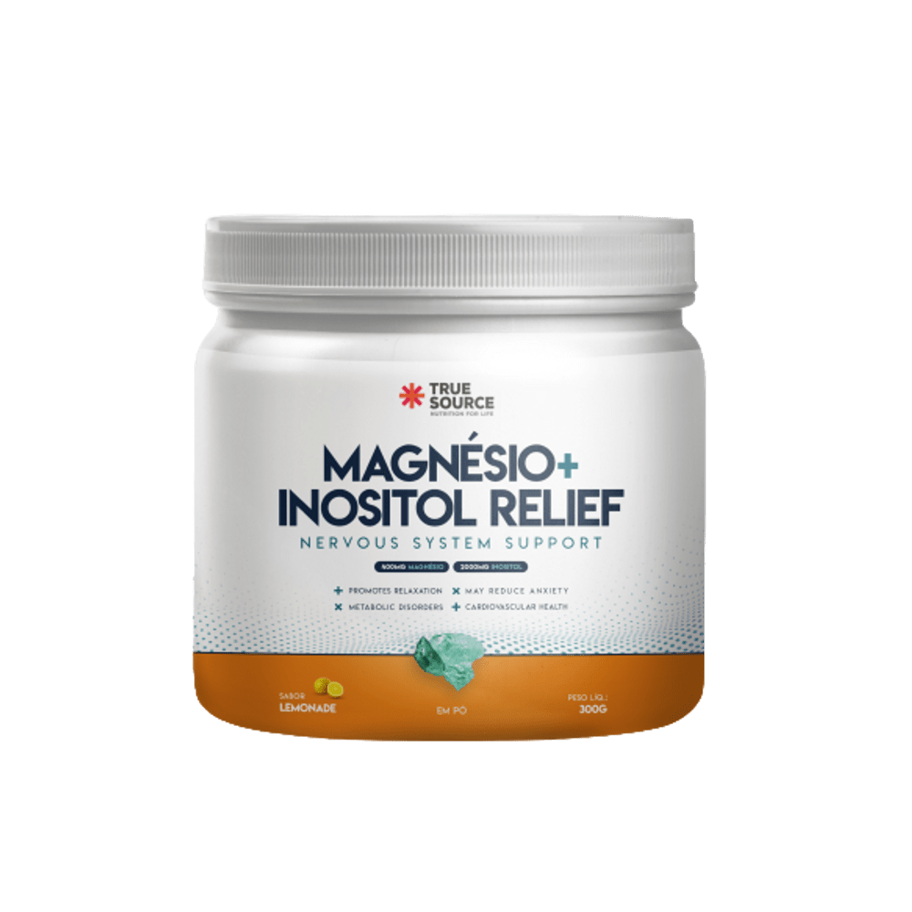 Magnésio + Inositol Relief 1.0 Lemonade True Source 300g