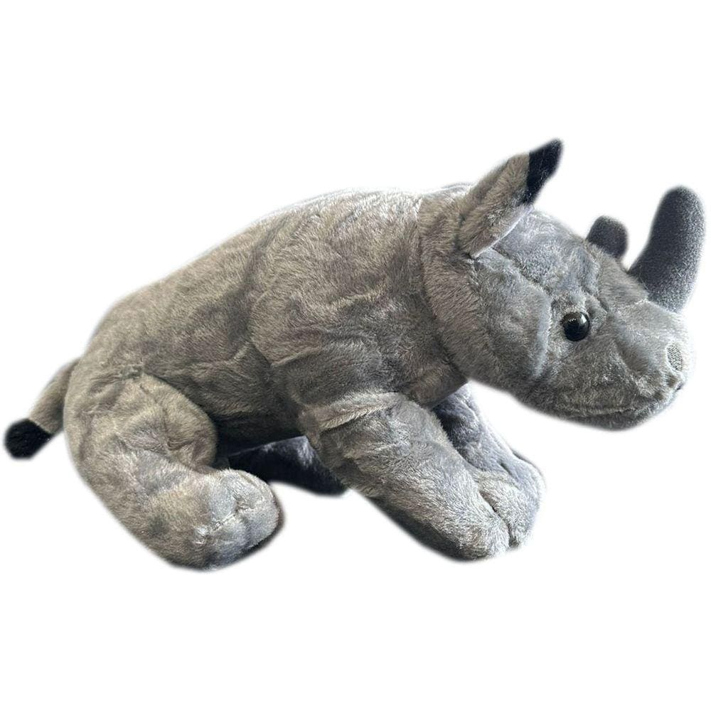 Rinoceronte De Pelúcia Pequeno Safari Animais Selvagens - 37cm