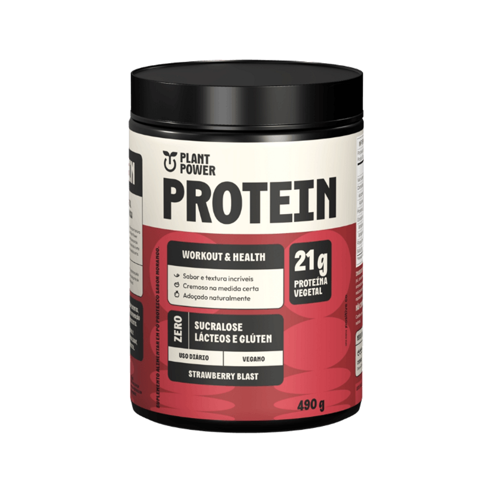 Proteína Vegana Morango Plant Power Protein 490g