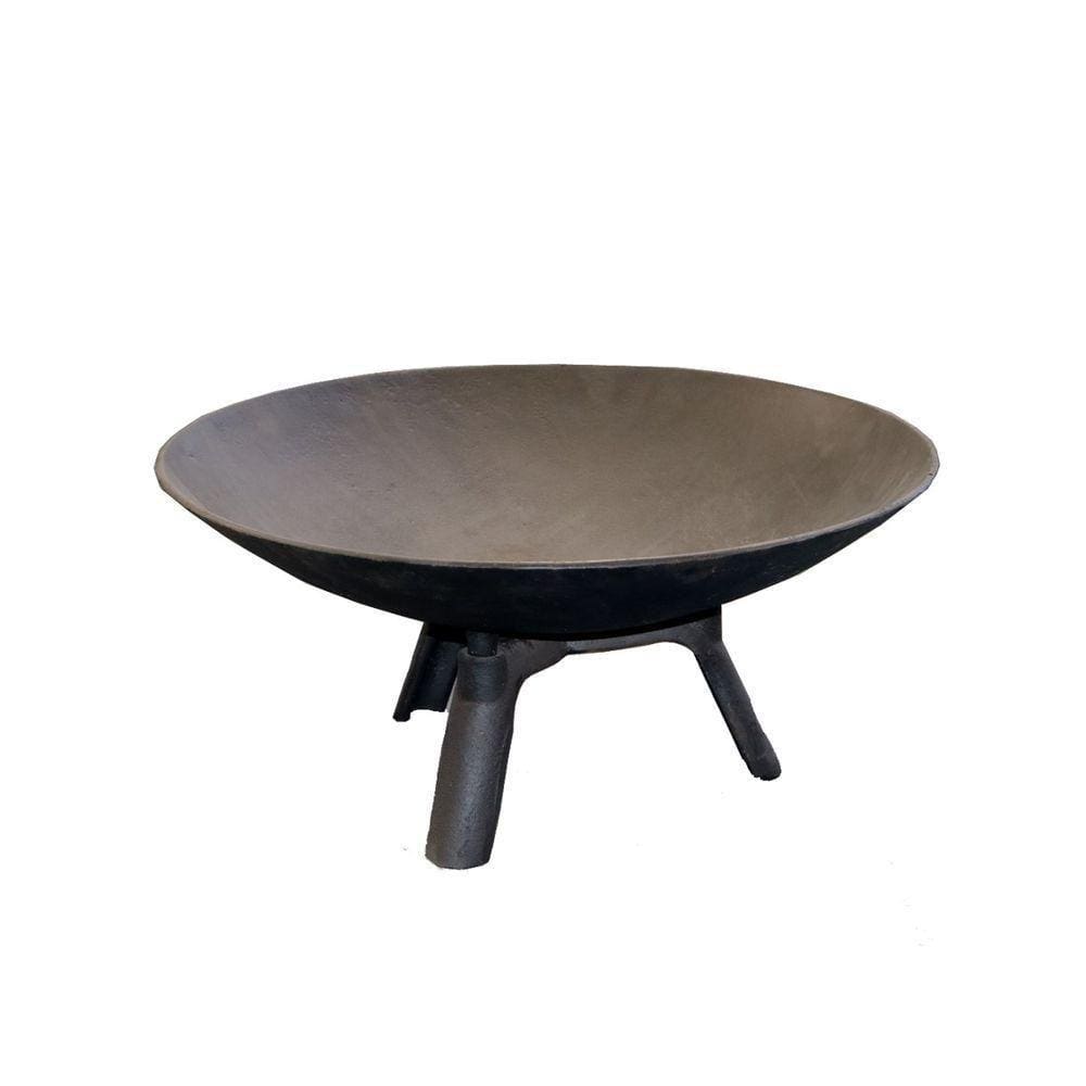 Lenheiro Lareira Braseiro Ferro Fundido Externo Jardim 60Cm