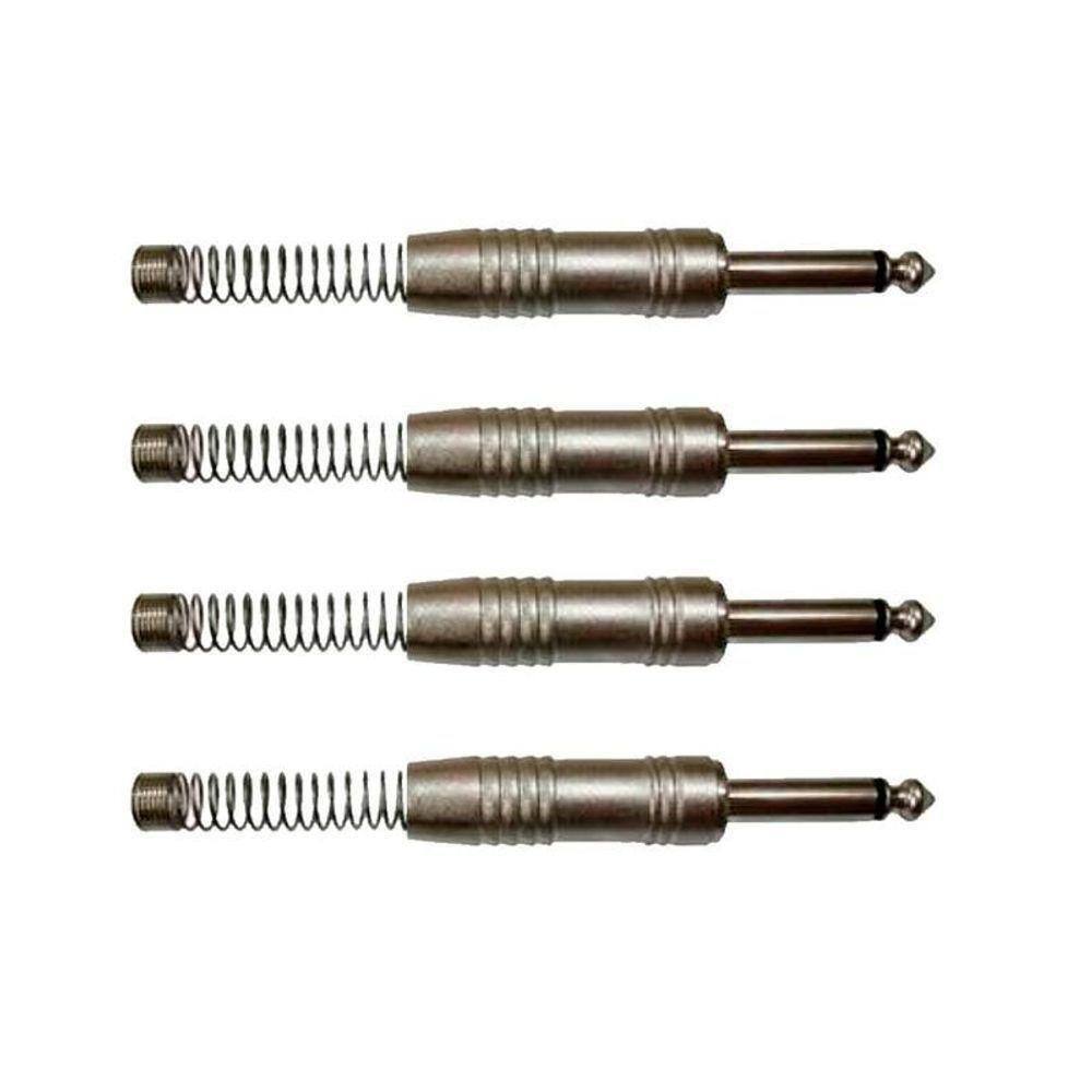 Kit Plug P10 1-4 Ts Metal Nickel C-mola Wc 244-ts (10un) Wireconex - Pç - 4