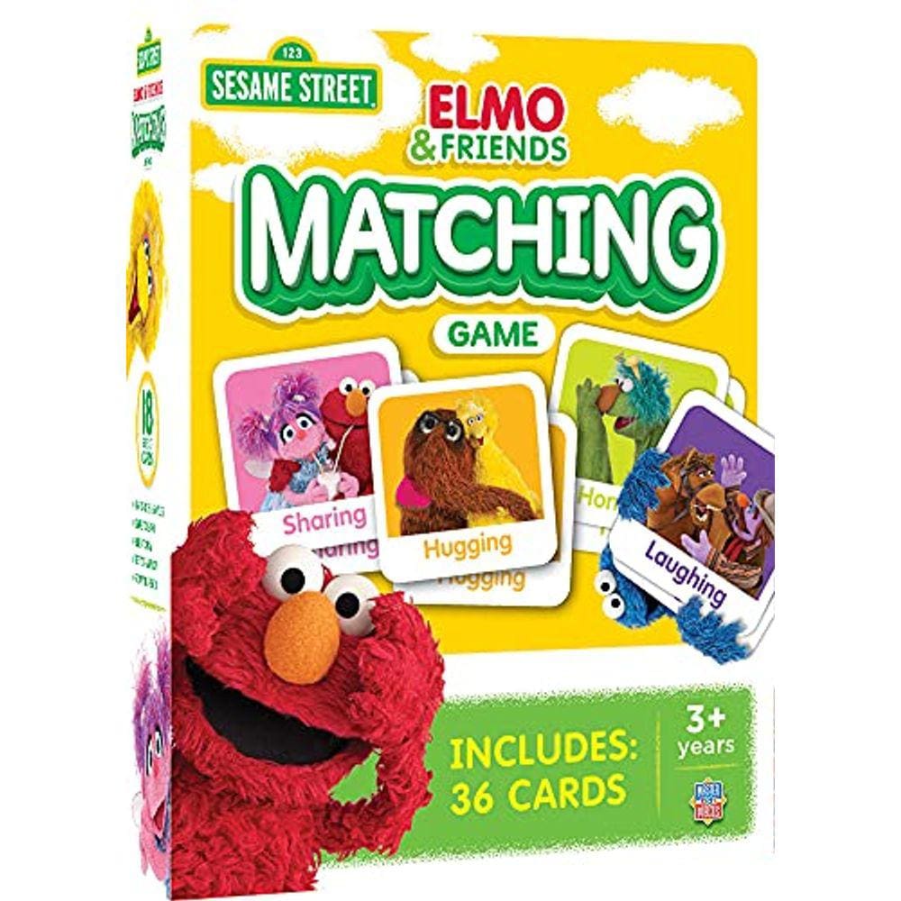 MasterPieces Kids Games - Jogo de Correspondência Vila Sésamo - Jogo para Crianças e Família - Rir e Aprender