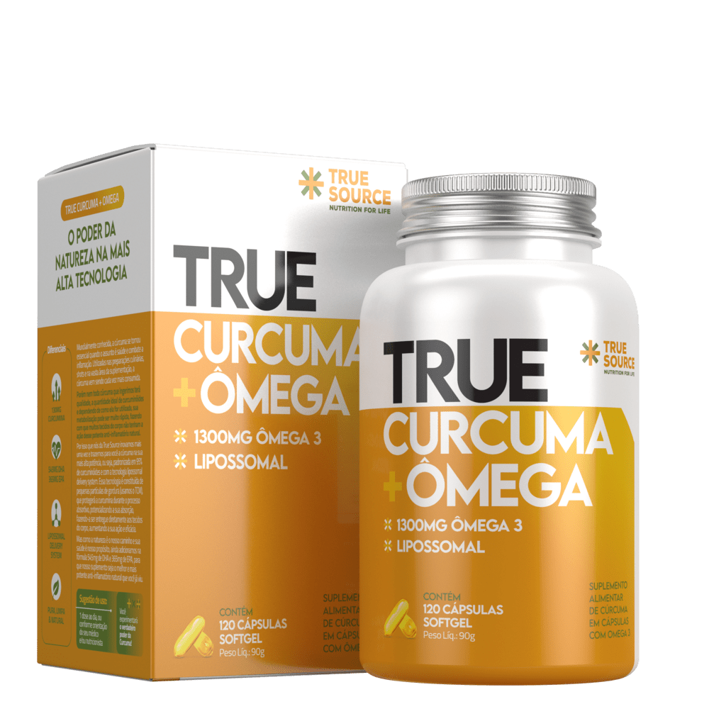 Kit 2X: True Curcuma + Ômega True Source 120 Cápsulas