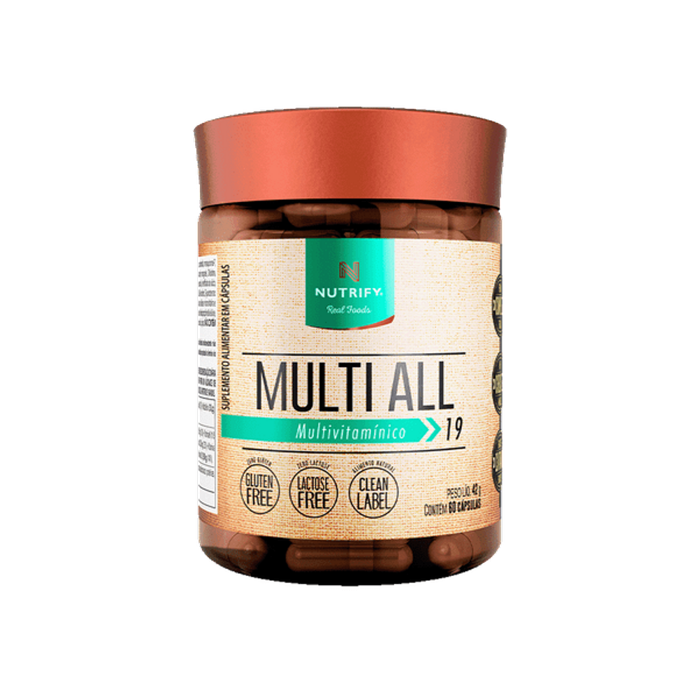 Kit 2X: Multivitamínico Multi All Nutrify 60 Cápsulas