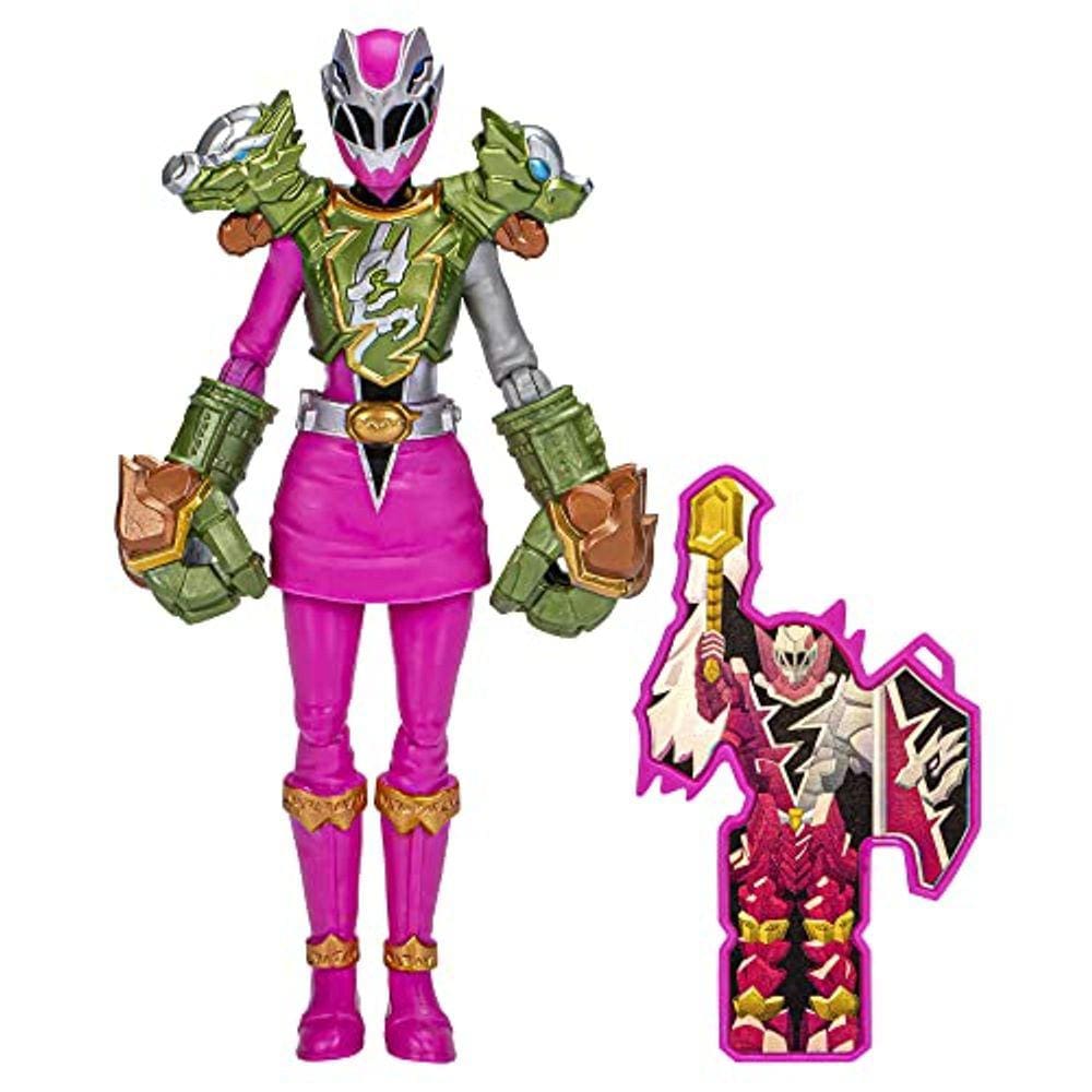 Power Rangers Dino Fury Smash Armor Pink Ranger, figuras de ação de 6 polegadas fazem grandes presentes para meninos e meninas de 4 anos ou mais
