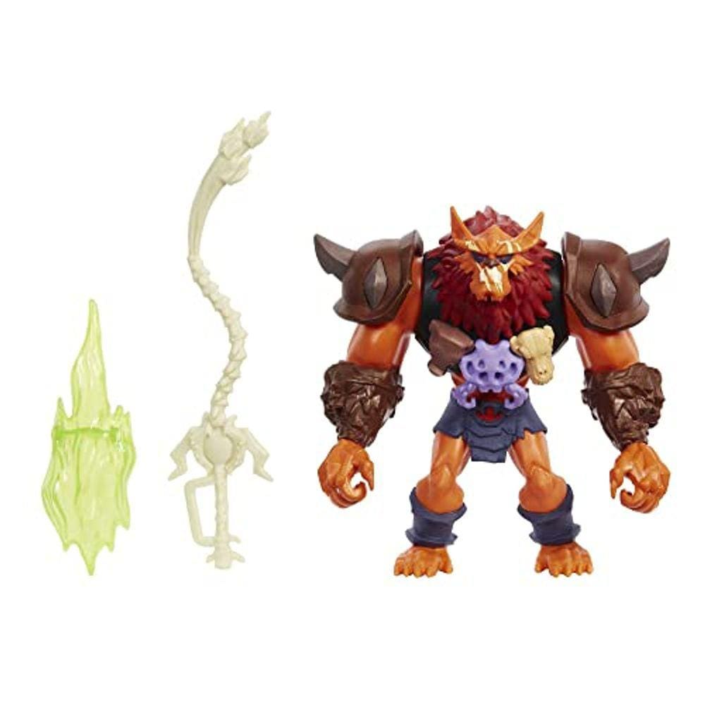 Boneco de ação Masters of the Universe He-Man e The Beast Man com movimento de ataque poderoso e 2 acessórios inspirados na série animada Motu Netflix