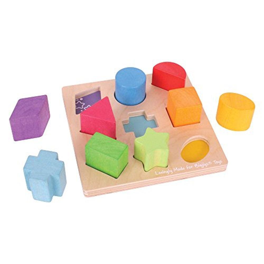 Bigjigs Brinquedos Madeira Minhas Primeiras Formas Sorter Puzzle