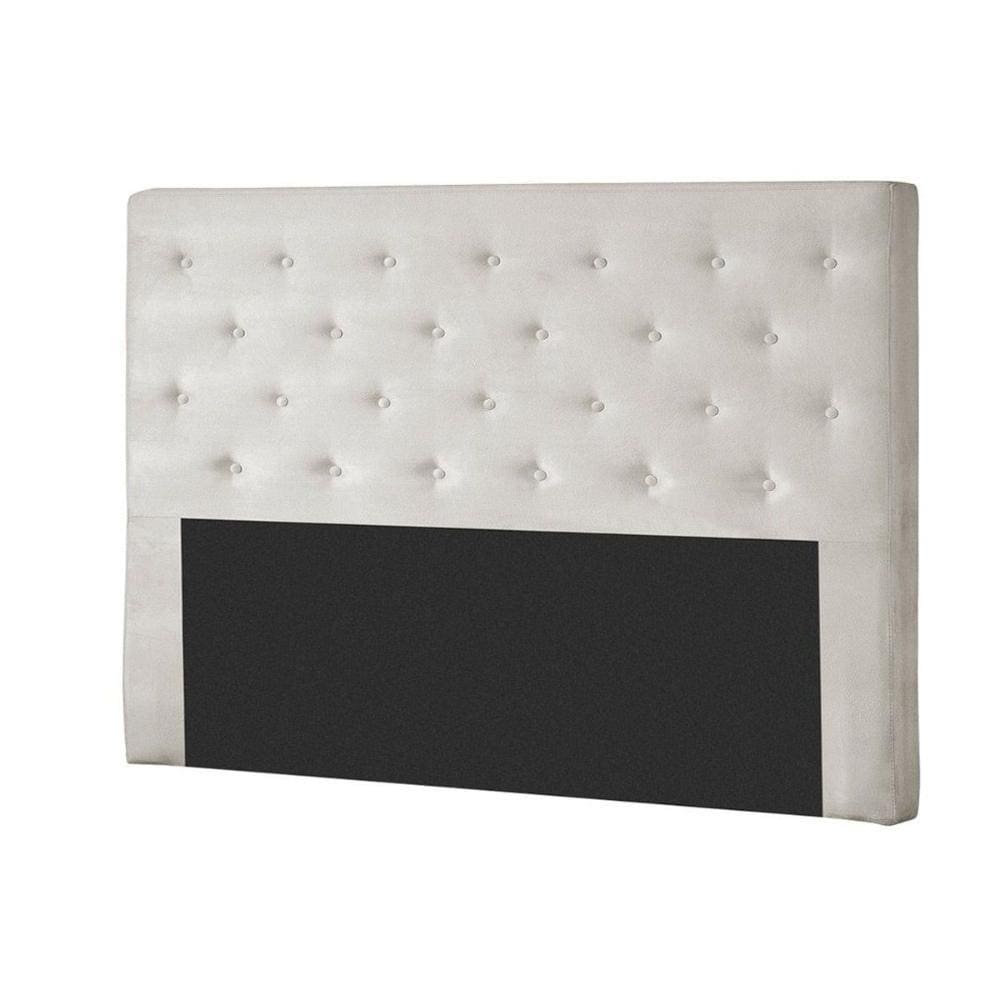 Cabeceira Cama Box Estofada King Hampton Suede Bege - Probel