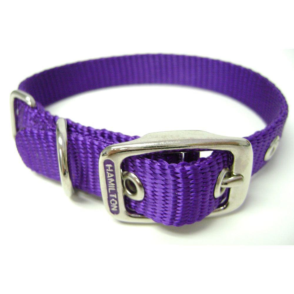 Coleira para cães Hamilton Deluxe Nylon Roxa 1,6x40cm