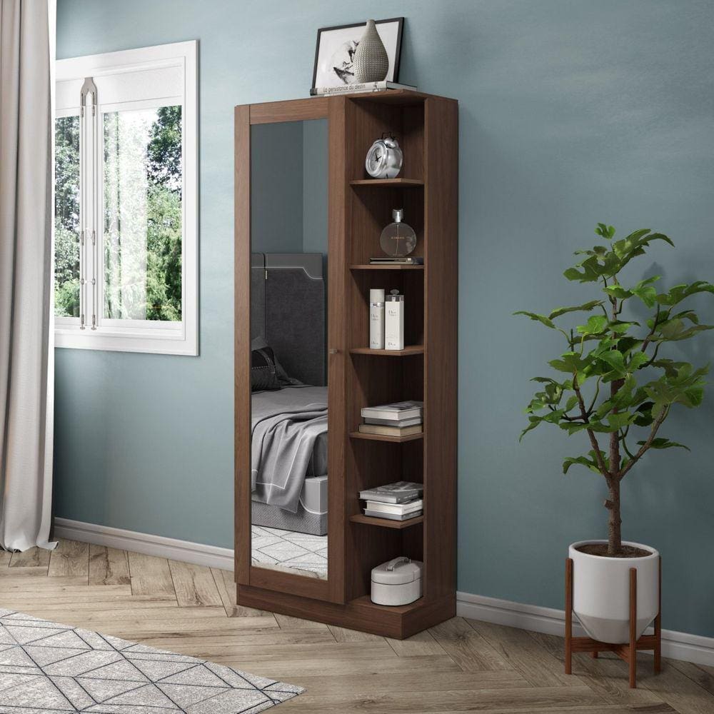 Sapateira 1 Porta Duetto Henn Castanho HP