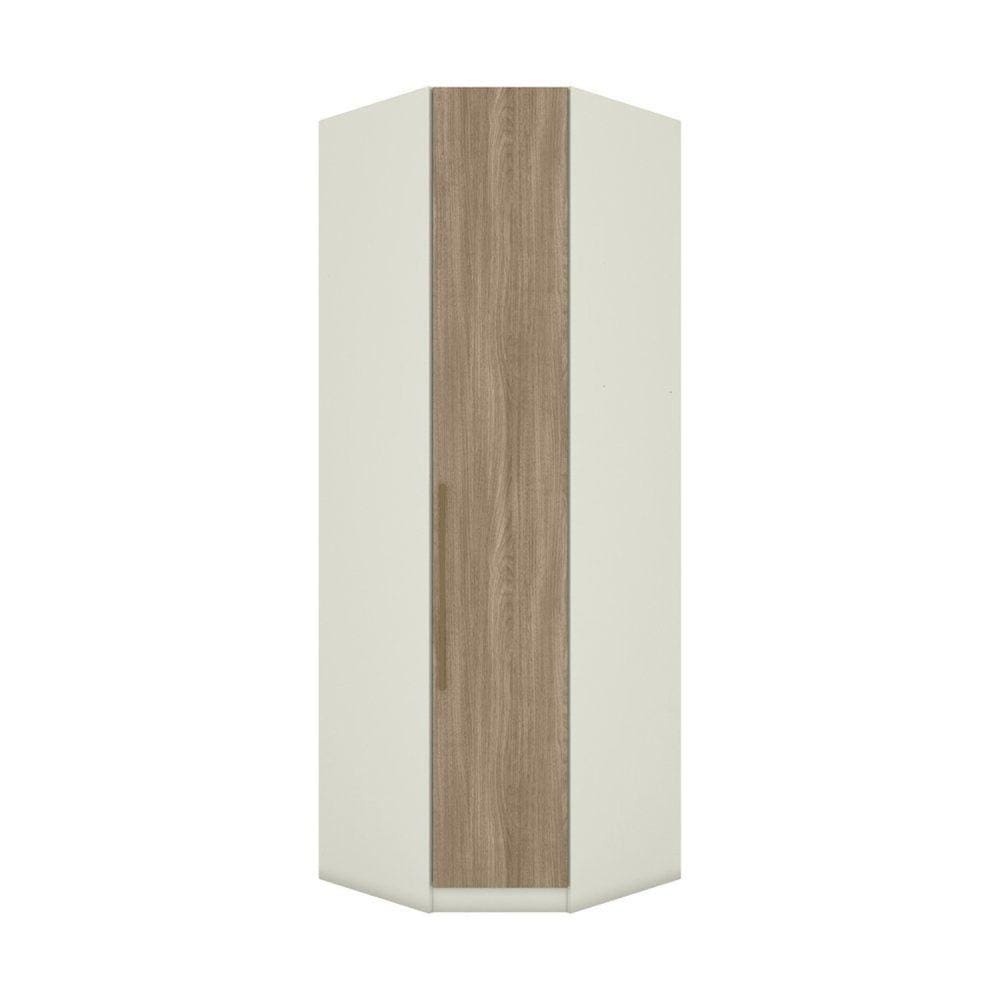 Guarda Roupa Canto Oblíquo Modulado 1 Porta Predileto Henn Areia HP/Jequitibá