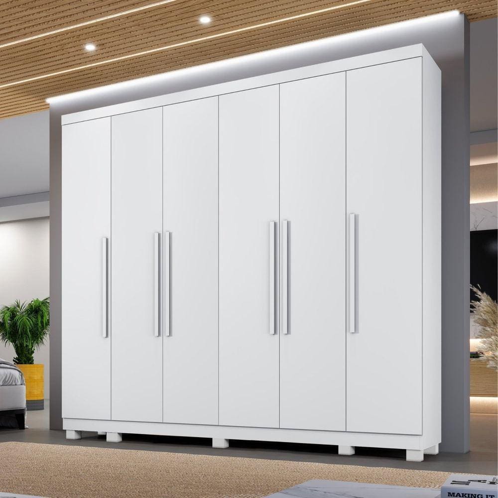 Guarda-roupa Atlanta 6 Portas 6 Gavetas Branco