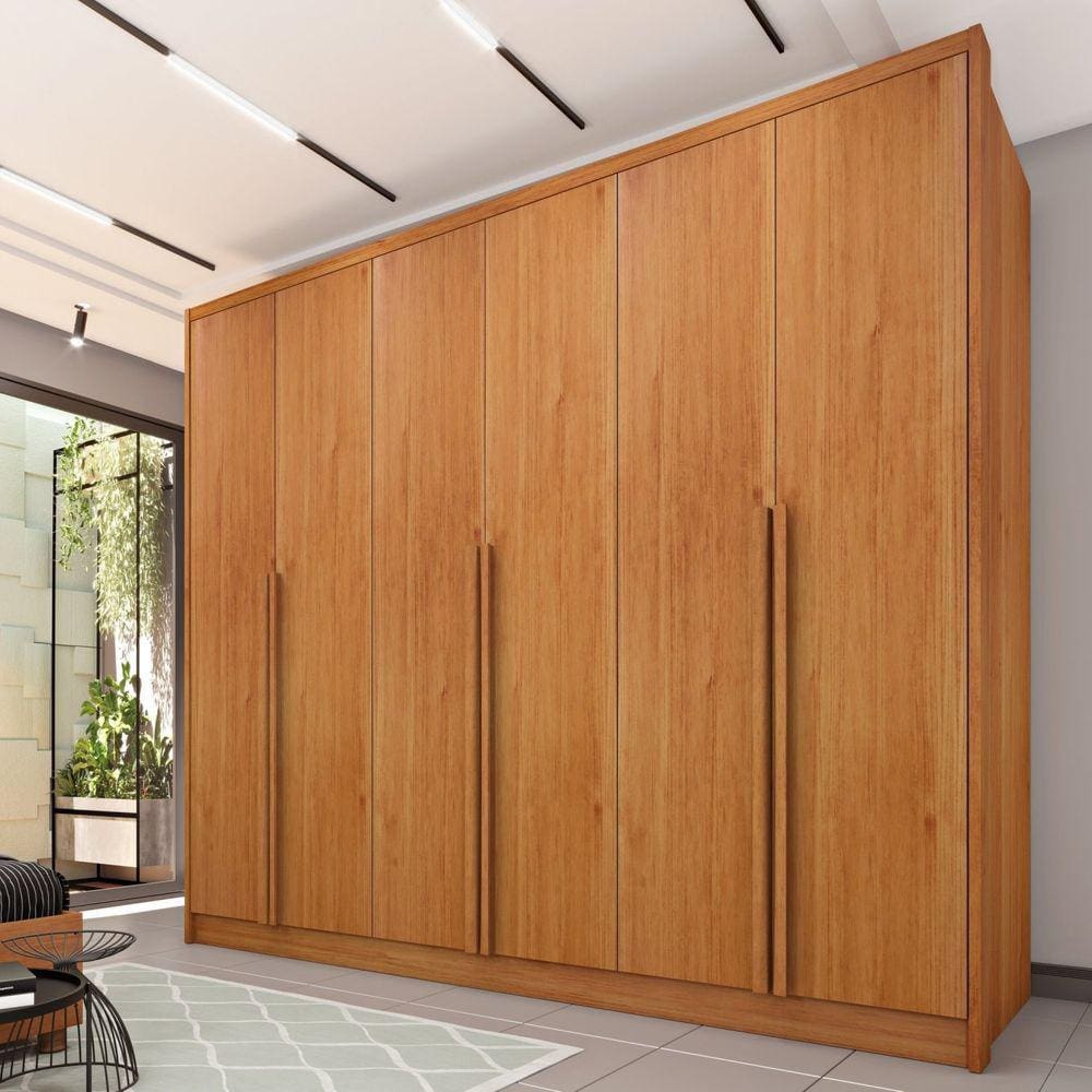Guarda Roupa Casal 6 Portas 6 Gavetas Estrela Espresso Móveis Cinamomo
