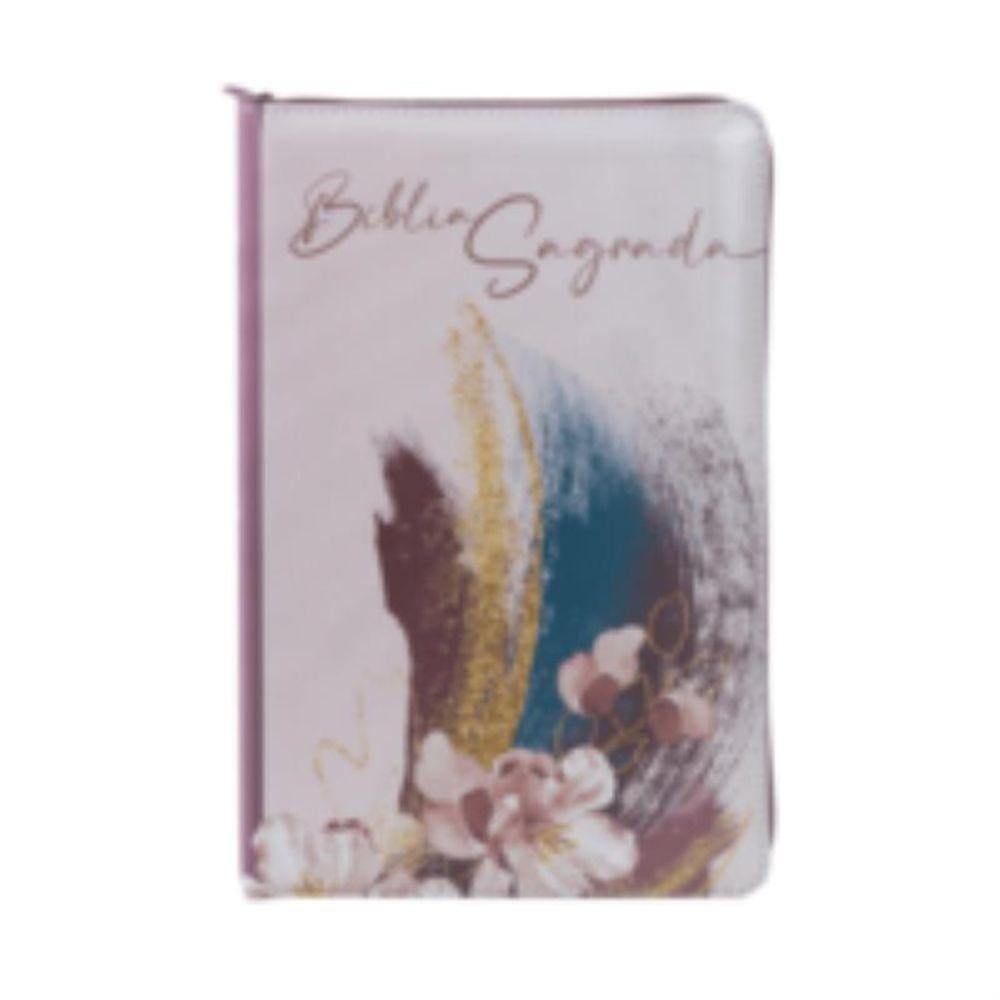 Biblia Nvi, Couro Soft, Letras De Jesus Em Vermelh