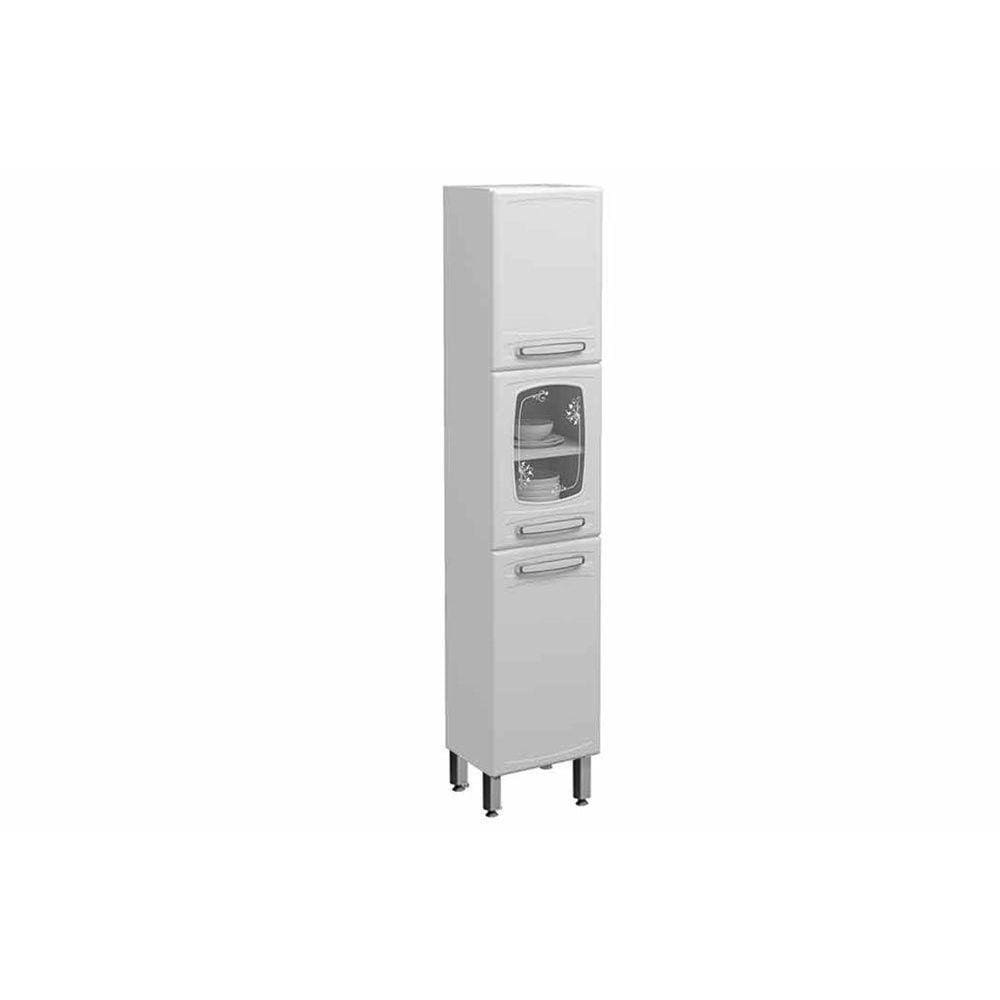 Paneleiro de Cozinha Evidence 7032 c/ 3 Portas (1 de Vidro) 40cm Branco - Bertolini