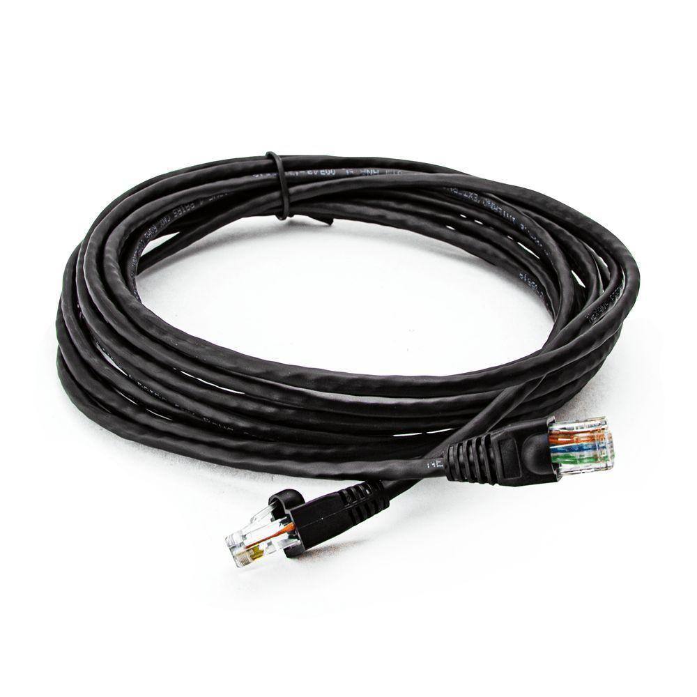 Cabo De Rede Nexans Cat5e Montado Preto - 100 Metros