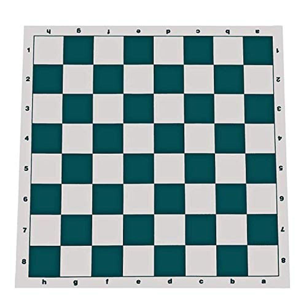 WE Games- Torneio Roll Up Vinil Tabuleiro de Xadrez- Verde e Branco