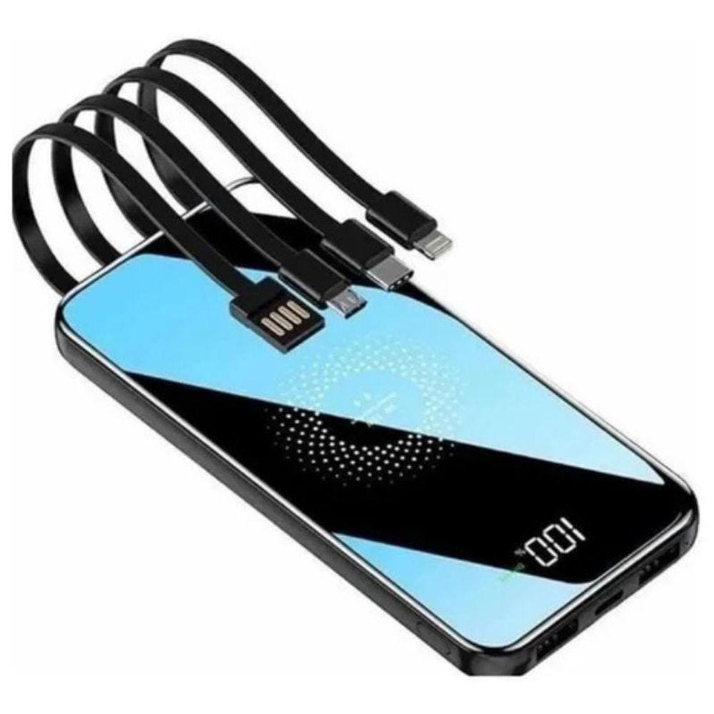 Carregador Portátil 10000Mah Indução Magnético Power Bank