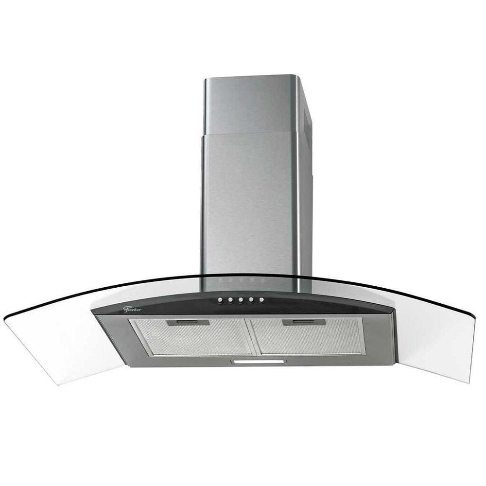 Coifa de Parede Fit 90 Cm Com Vidro Fischer Preto 110V