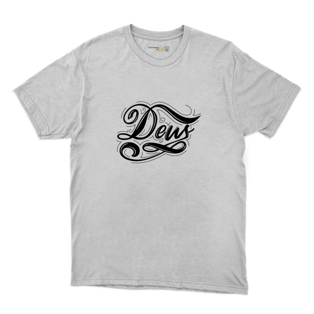 Camiseta Masculina Algodao Deus Confortavel Basica Premium Tradicional