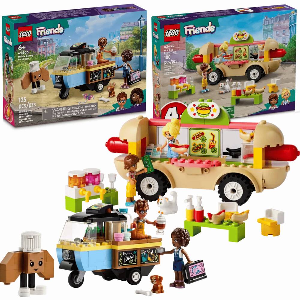 Kit Lego Friends Carrinho De Pastelaria e Hot Dog