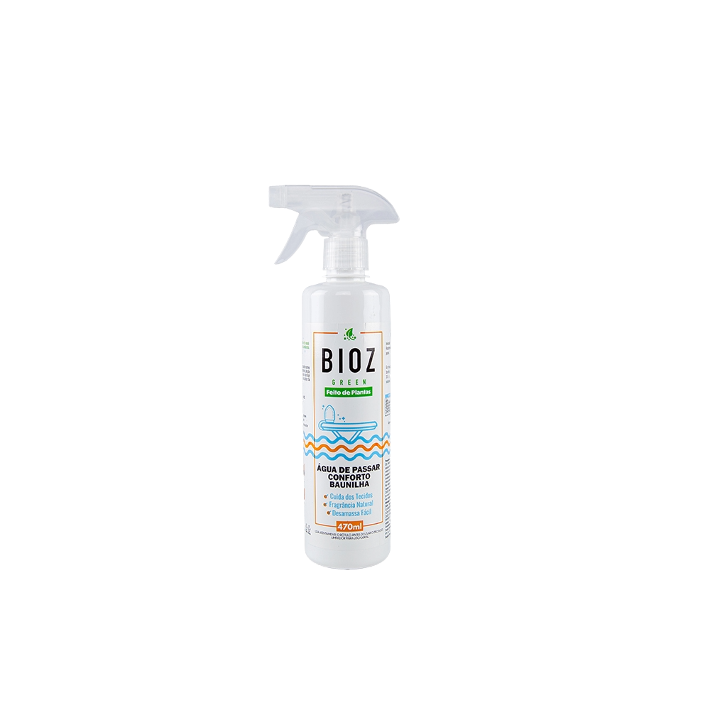 Kit 2X: Água de Passar Roupa Biodegradável Conforto Baunilha BioZ Green 470ml