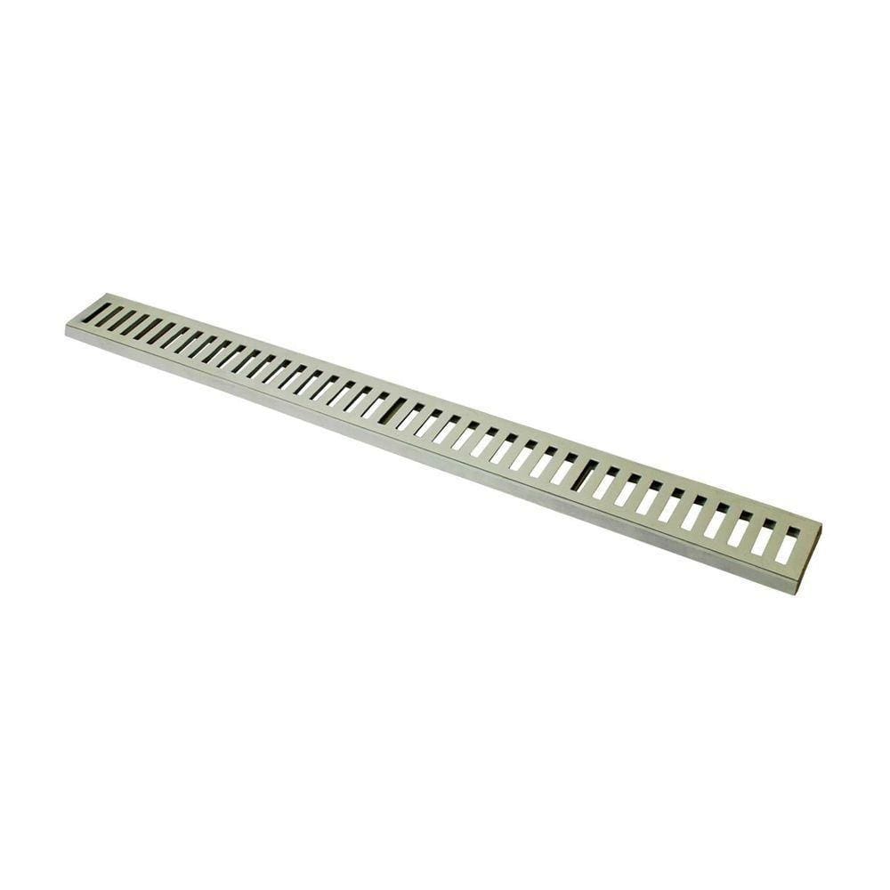 Ralo Grelha Linear Com Caixilho Em Alumínio Bege 8x100cm