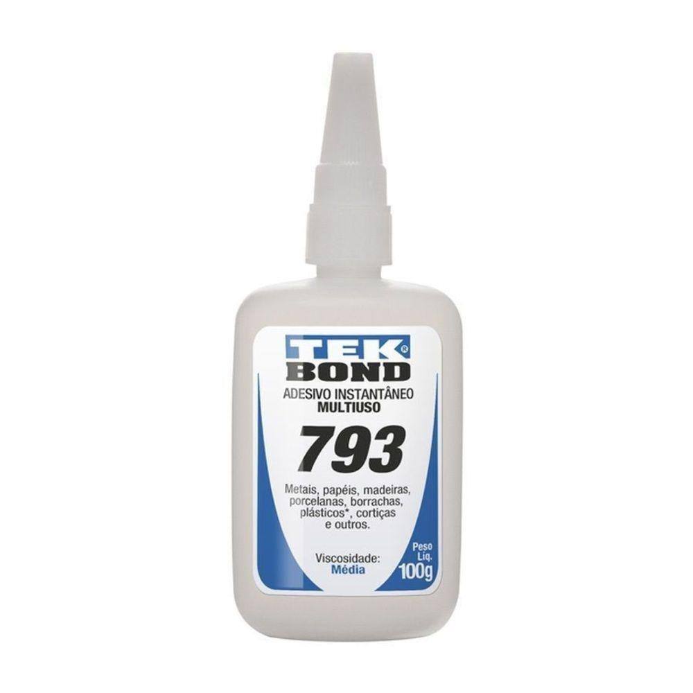 Colas Adesiva Instantânea Tek Bond 793 100G