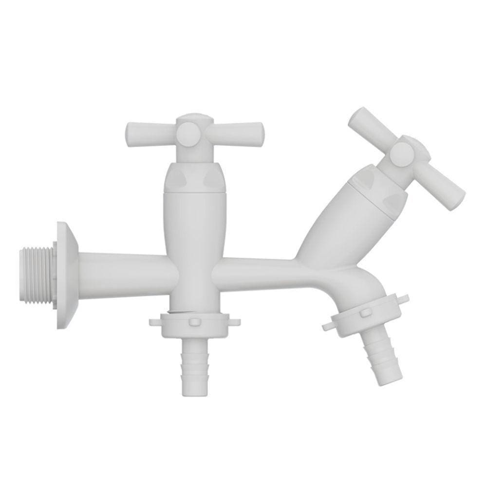 Torneira Para Tanque E Máquina Cross Branca 1/2-3/4" Tigre