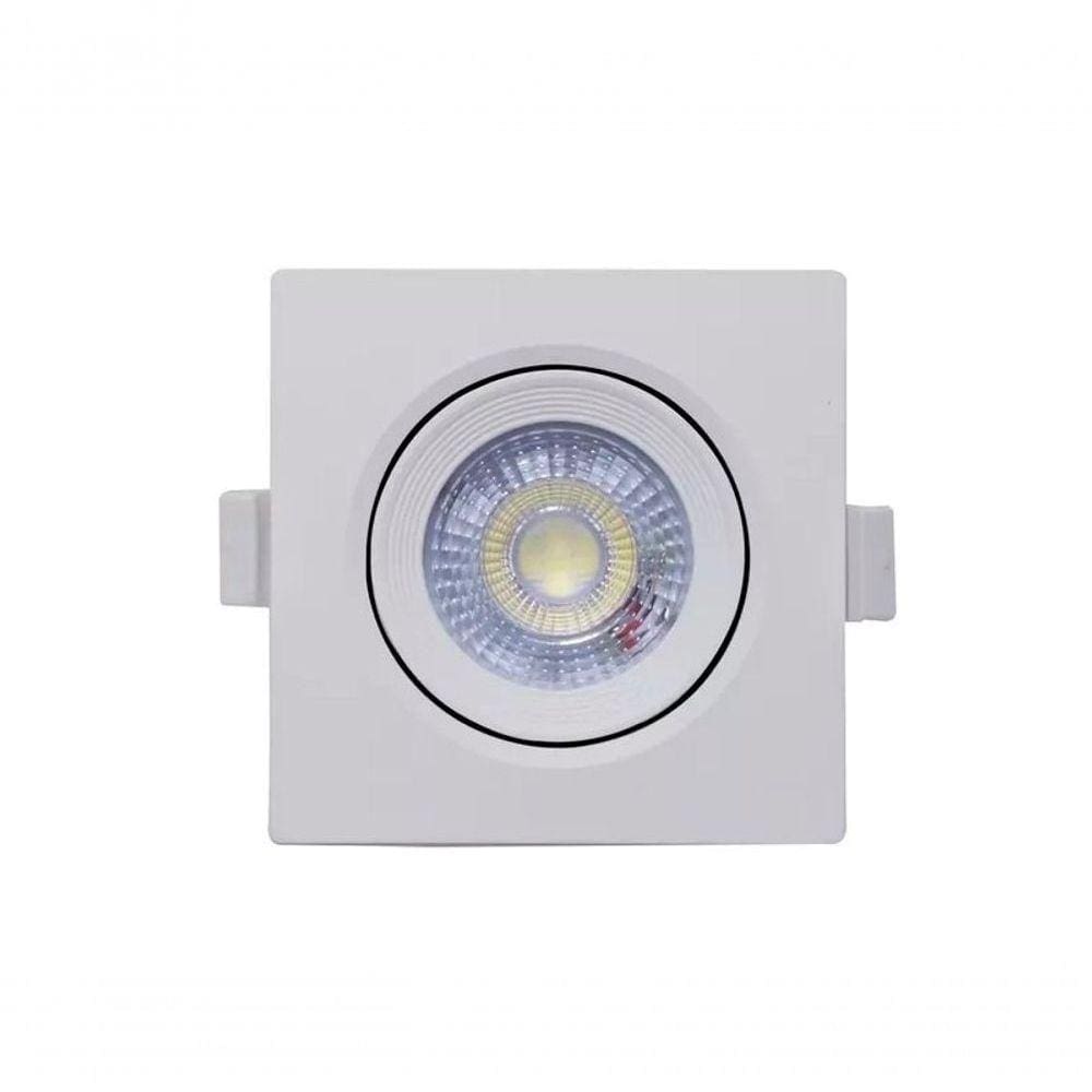 Spot Led Quadrado Embutir 5w 6500k Direcional