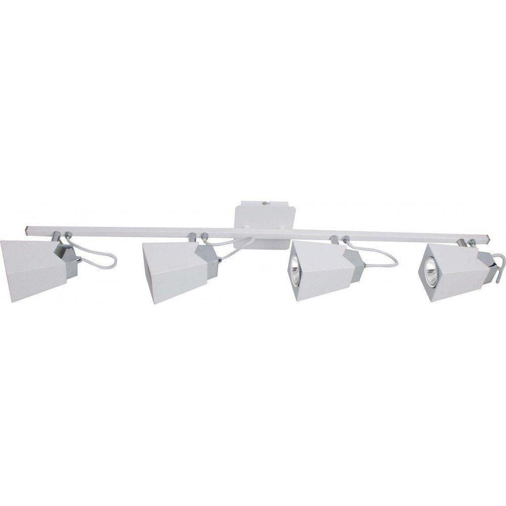 Luminária De Trilho 4 Luzes Super Led 7w Dimerizavel 3000k Cor Da Lâmpada Branco Quente