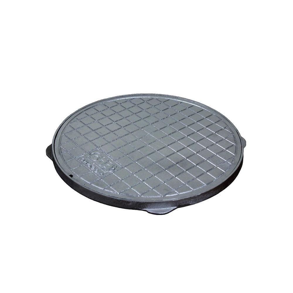 Tampa Tampão De Chão T050 Em Alumínio Circular Simples 50Cm