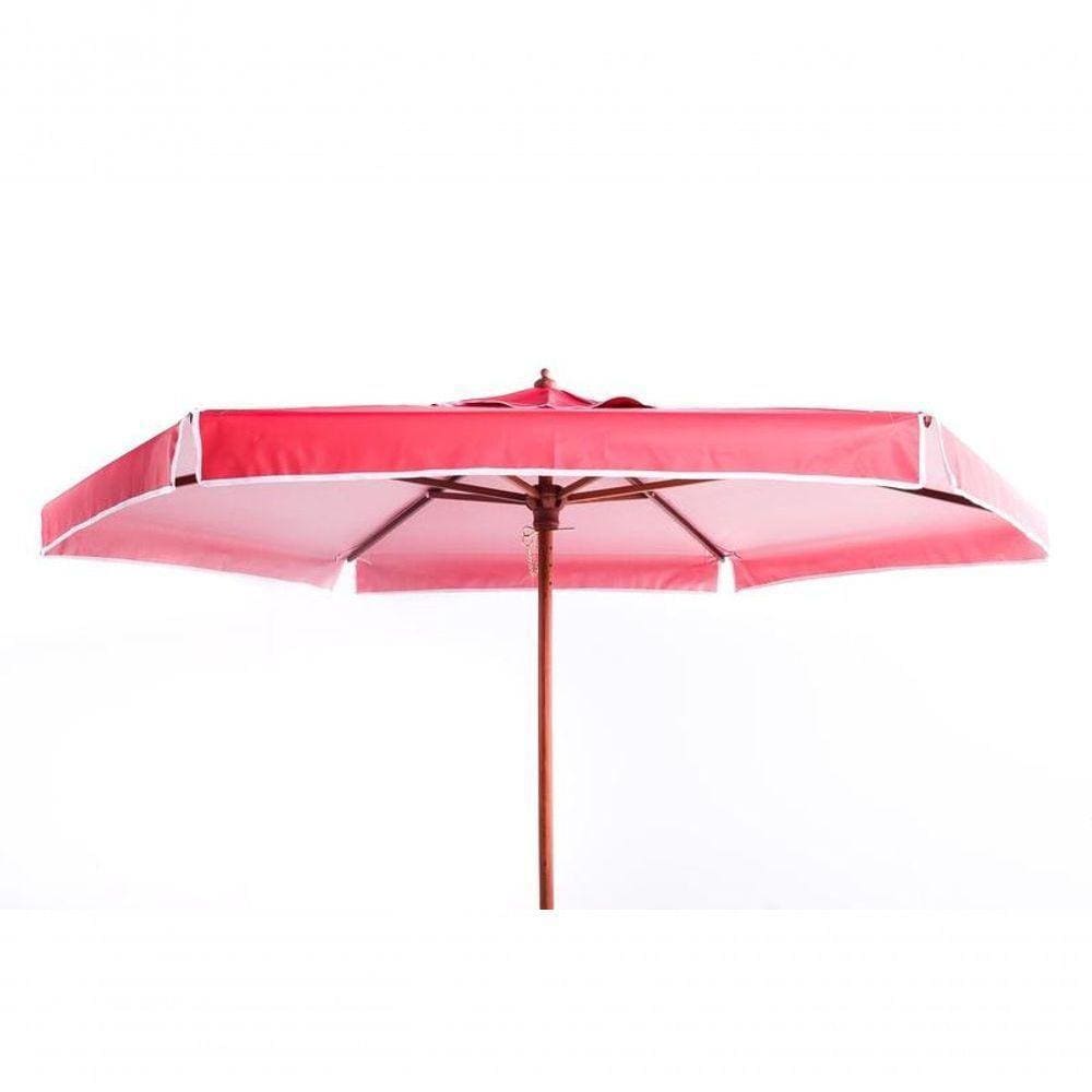 Ombrellone Madeira Cobertura Pvc 2 Metros Vermelho Bel Lazer