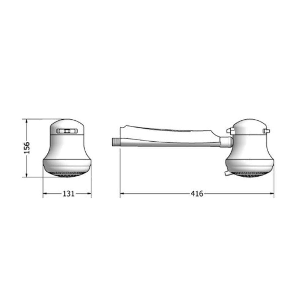 Maxi Ducha Ultra 220v - Lorenzetti Branco