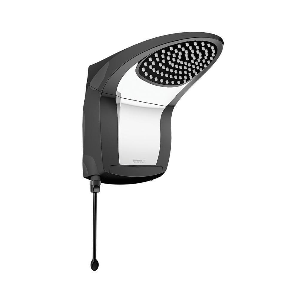 Ducha Chuveiro Acqua Jet Alta Vazão Lorenzetti - Preto E Cromado Voltagem:127v 127v