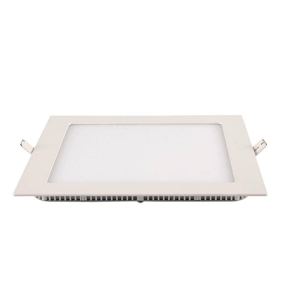 Painel Led Embutir 12w 3000k Quadrado Branco - 12w