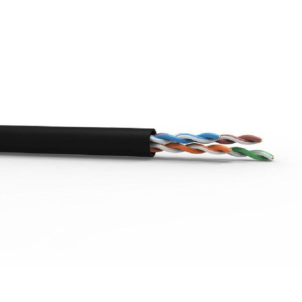 Cabo Lan U/Utp Cat.5E 24Awg 4 Pares Cmx Uso Interno E Externo 305M Preto 100% Cobre