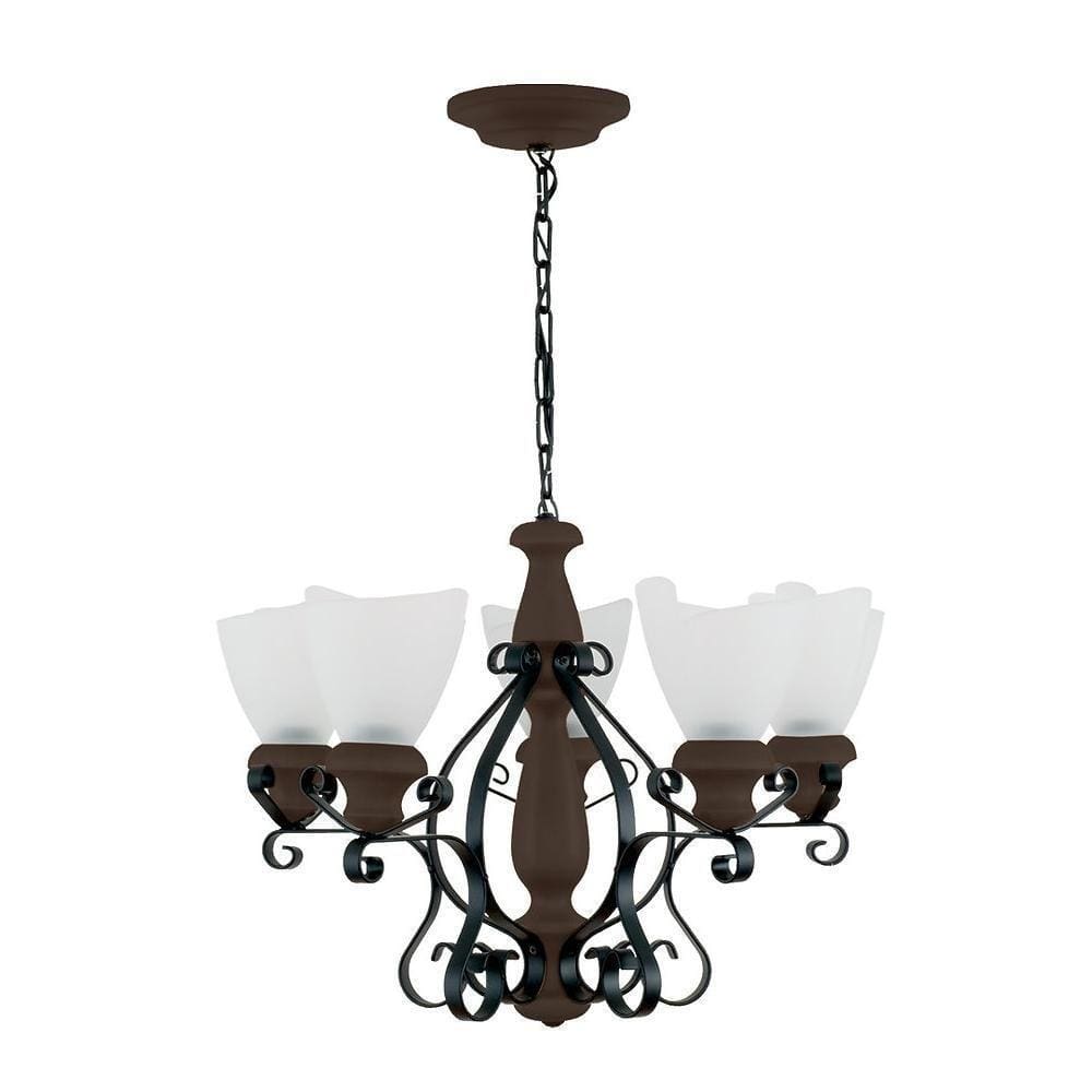 Lustre Artis Envelhecido 5 Lâmpadas 7035E