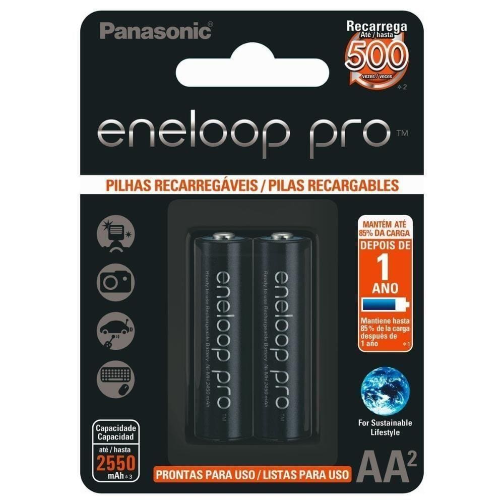 Pilha Recarregavel Eneloop Pro 2550Ma Aa Blister Com 2 Bk-3H