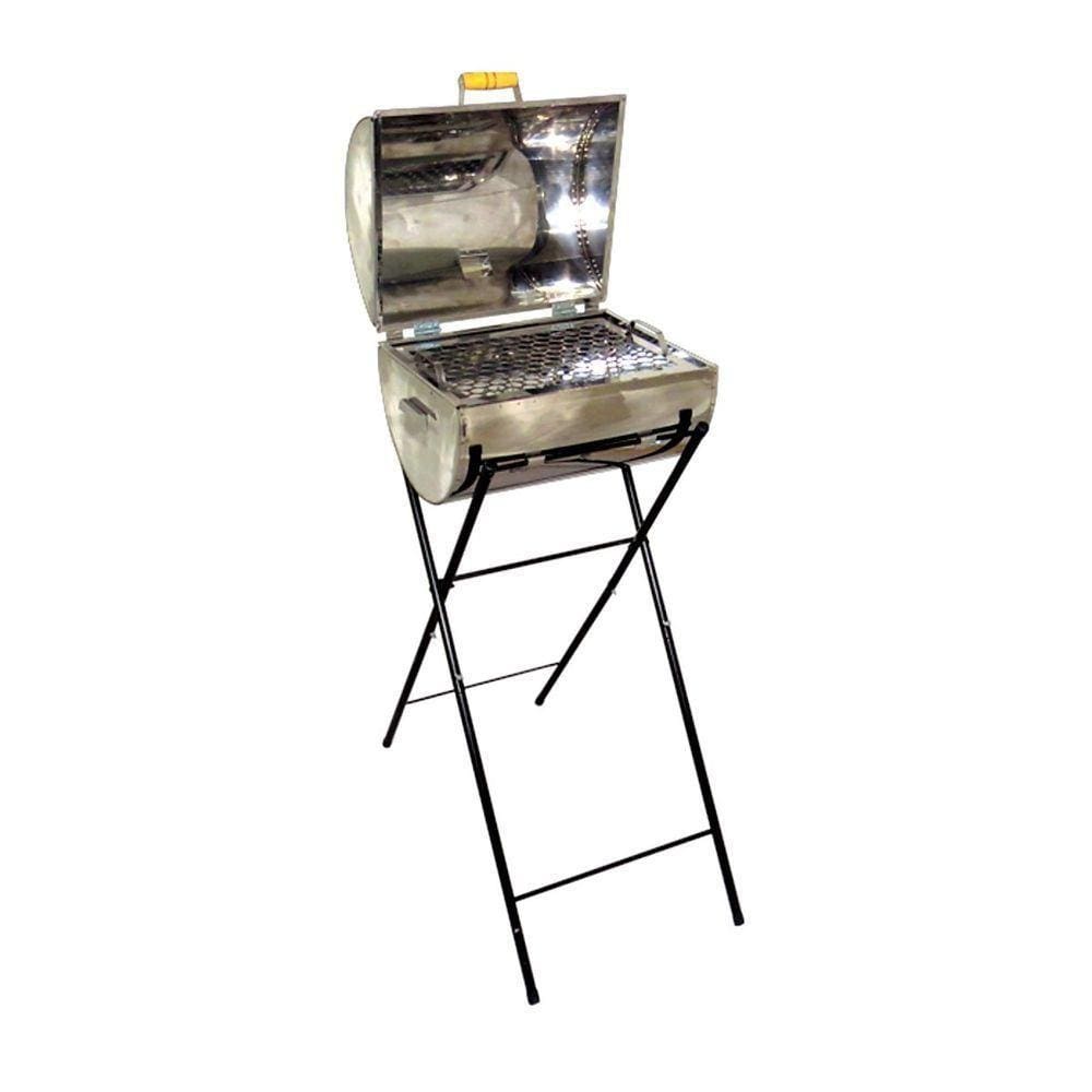 Churrasqueira Master Grill Inox Grelha E Suporte 98X38X30Cm