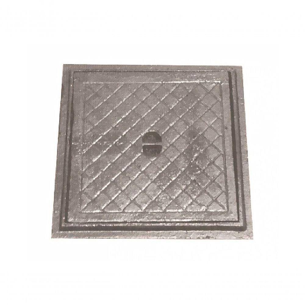 Tampa Tampão Chão Articulado Ferro Fundido Inspeção 20x20cm