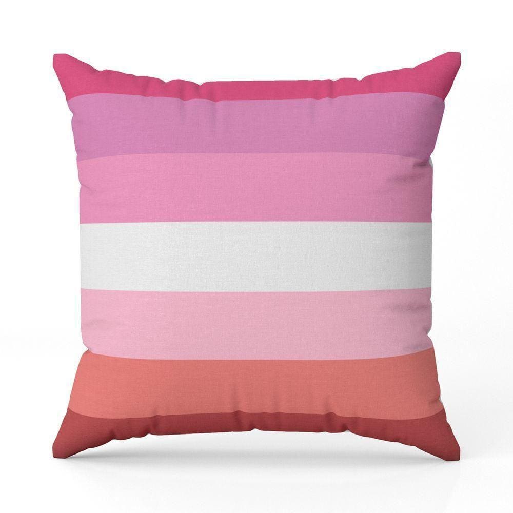 Capa De Almofada Avulsa Estampada Bandeiras Lgbt Cores 45cm X 45cm Cor Lésbica