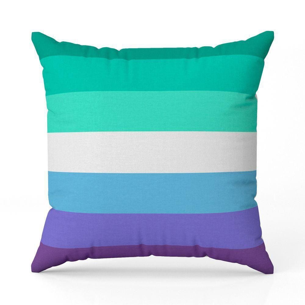 Almofada Avulsa Cheia Estampada Bandeiras Lgbt Cores 45cm X 45cm Com Refil Cor Gay