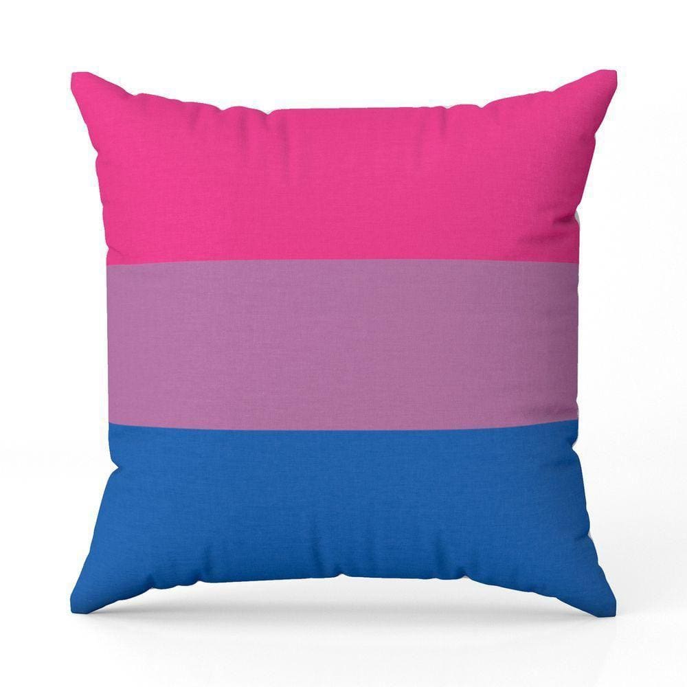 Capa De Almofada Avulsa Estampada Bandeiras Lgbt Cores 45cm X 45cm Cor Bissexual