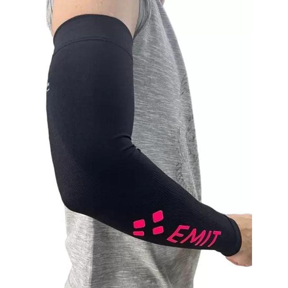 Manguito De Compressao Emit Preto E Pink