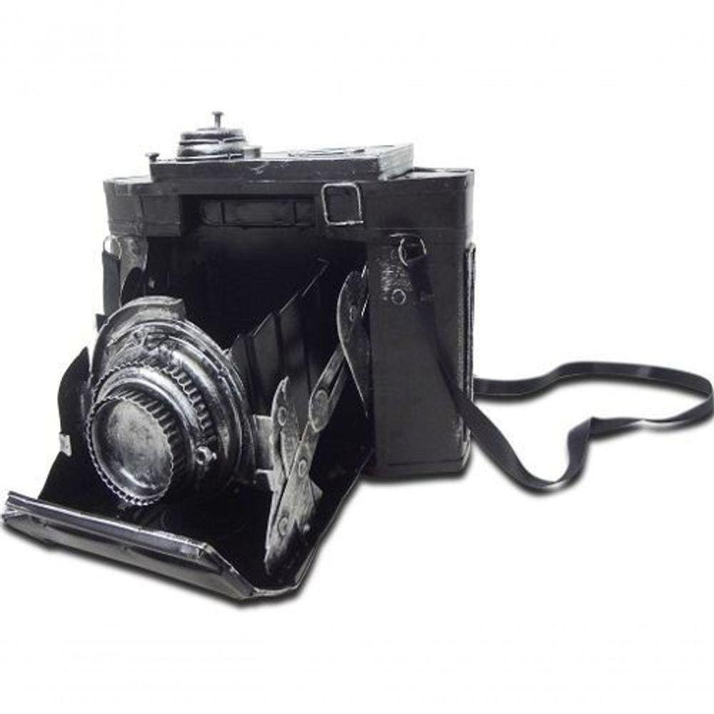 Cofre Camera Fotografica Vintage Retro De Ferro Fundido 16Cm